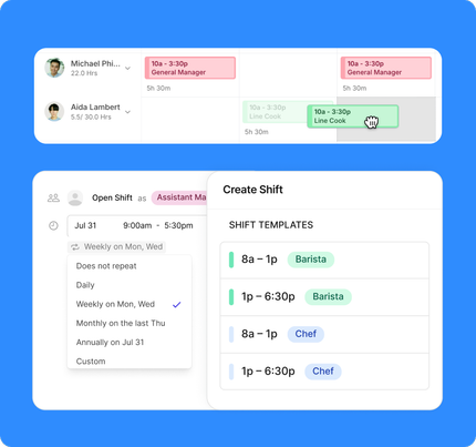 Build smart schedules